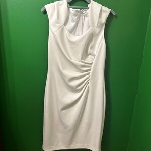 Calvin Klein White dressy dress. Size 8